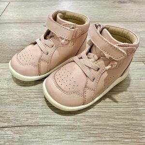 Old Soles Toddler Pink High-Top Sneakers with Velcro Strap